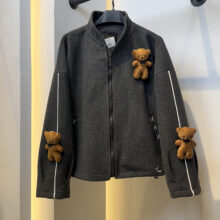 بامبر فوتر فانتزی مدل عروسکی کد 860 رنگ خاکستری