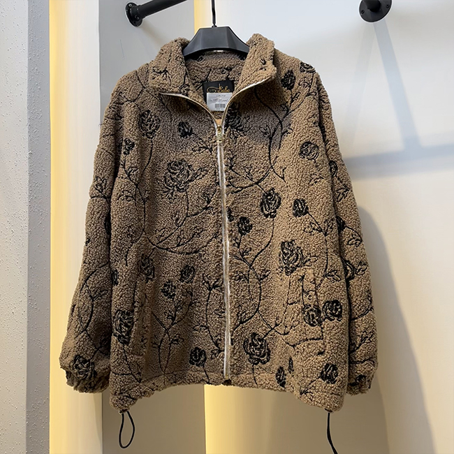 بامبر تدی گل دوزی مدل کیمونو کد 863 رنگ قهوه ای