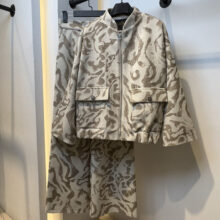 ست بامبر و شلوار فوتر مدل آتوسا کد 866 رنگ کرم