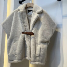 وست خز پاییزه زنانه مدل تدی کد 864 رنگ استخوانی