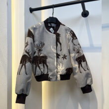 بامبر جکت زنانه مدل گلایل کد 842 طرح2