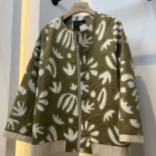 کت لینن لیزر کات مدل روت کد ۷۳۶ رنگ سبز