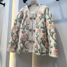 کت تدی گلدوزی مدل کاملیا کد 853 تک رنگ