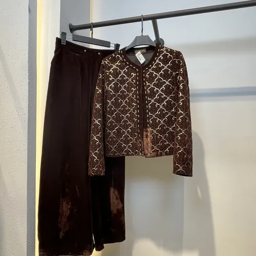 ست مخمل سوزن دوزی مدل هما کد 771 طرح ۱ ست مخمل سوزن دوزی مدل هما کد 771 طرح ۱