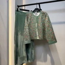 ست مخمل سوزن دوزی مدل هما کد 771 طرح 3