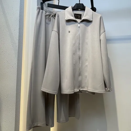 ست بامبر شلوار مدل اویشو کد 850 رنگ استخونی