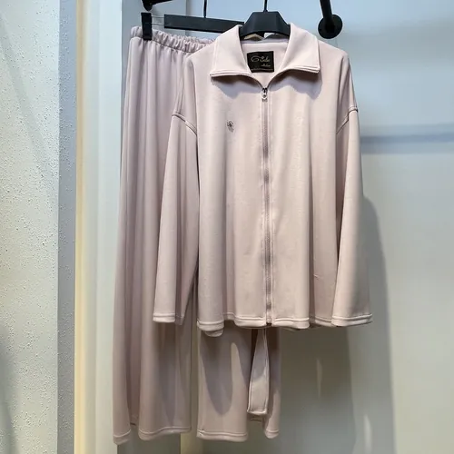 ست بامبر شلوار مدل اویشو کد 850 رنگ صورتی پاستیلی