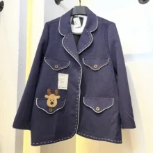 کت کتان لمه فانتزی مدل ایلا کد 678 رنگ کاربونی